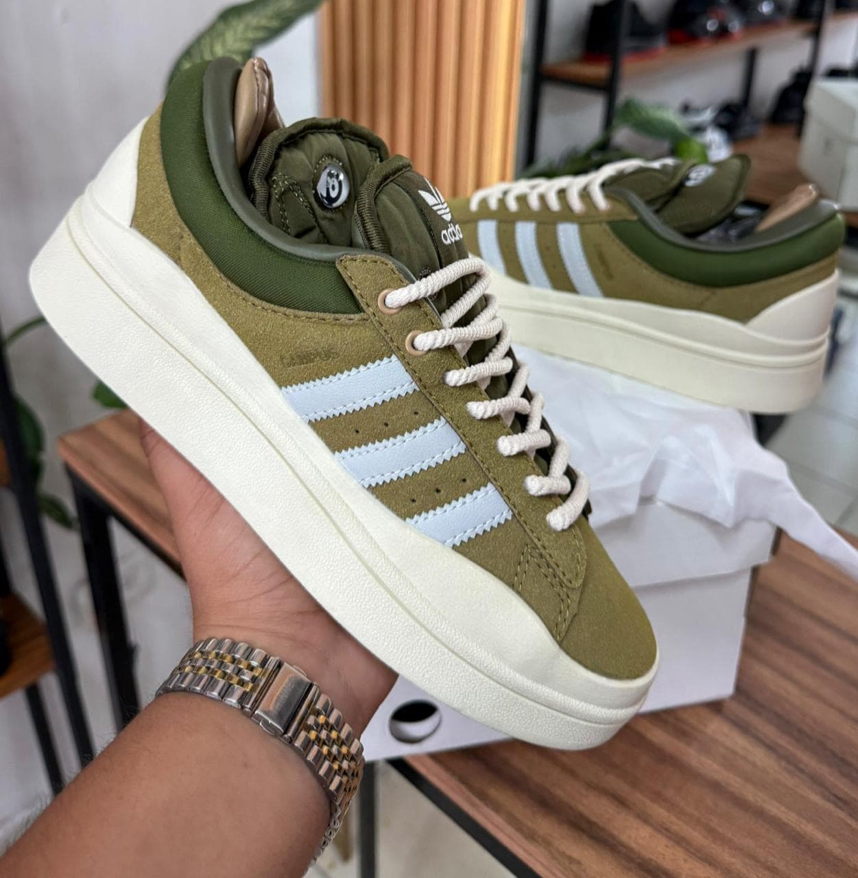 ADIDAS CAMPUS BAD BUNNY "MEDIUM OLIVE"