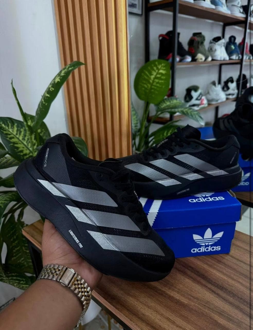 ADIDAS ADIZERO EVO BLACK SILVER