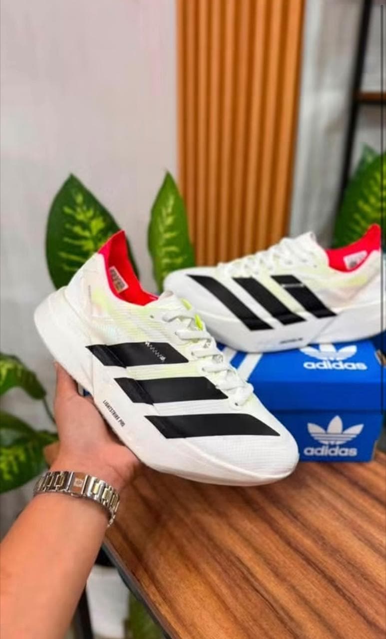 ADIDAS ADIZERO PRO4 WHITE BLACK