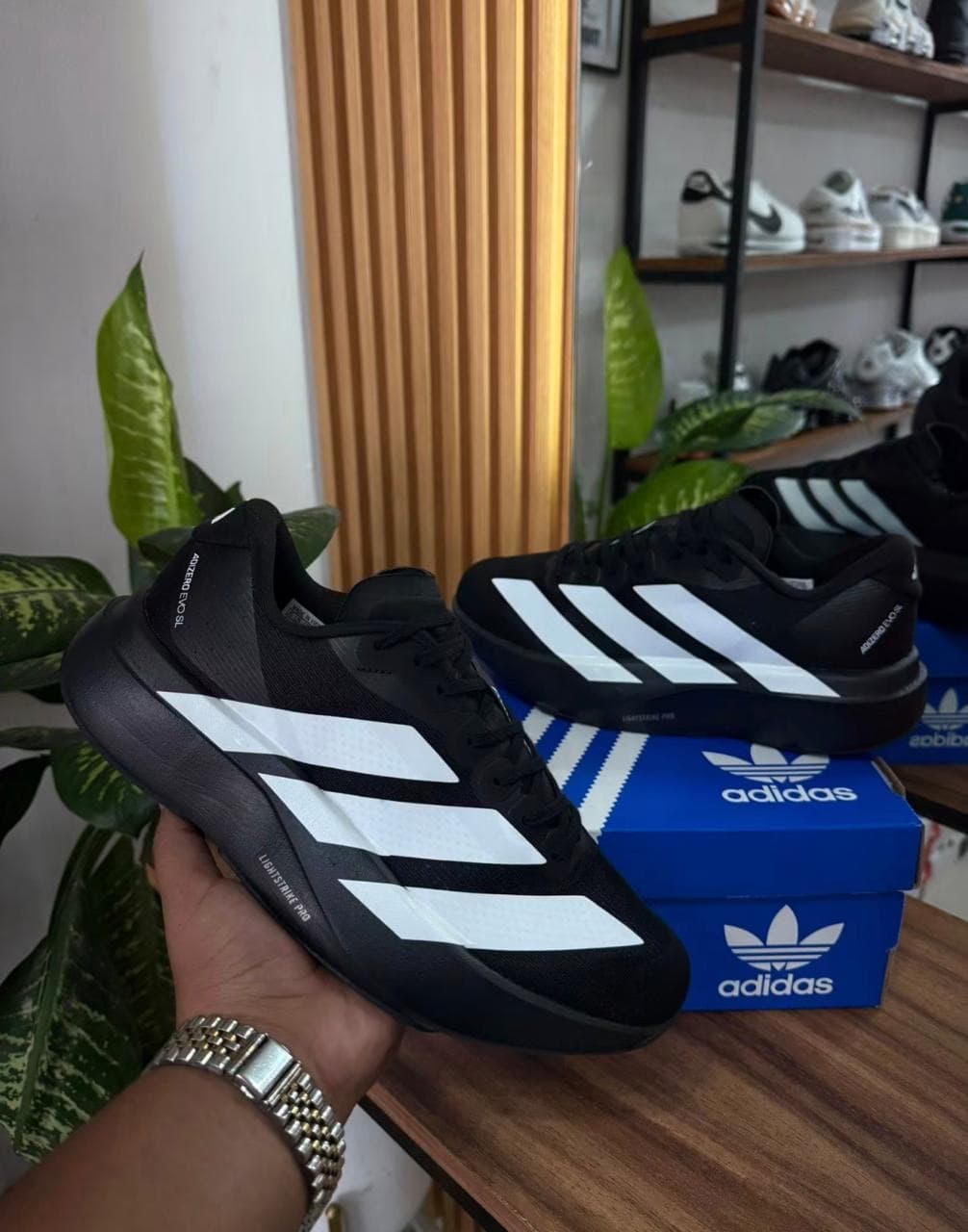 ADIDAS ADIZERO EVO BLACK WHITE